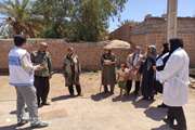  برگزاری اردوی جهادی دامپزشکی شهرستان کرمان در روستا‌های بخش شهداد